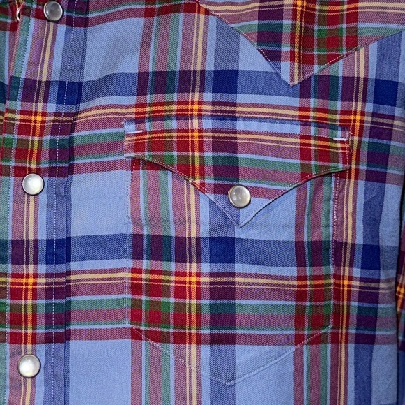 Daniel Cremieux Collection Plaid Western Snap Shirt Men’s Medium –Italian Fabric - Picture 14 of 14